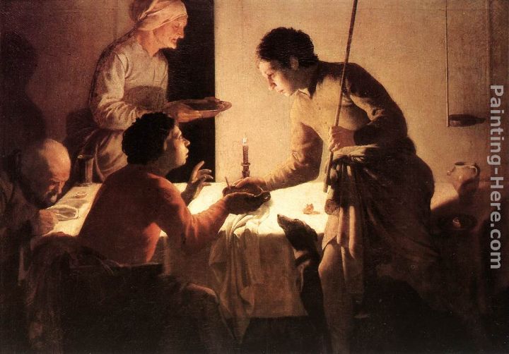 The Supper painting - Hendrick Terbrugghen The Supper art painting